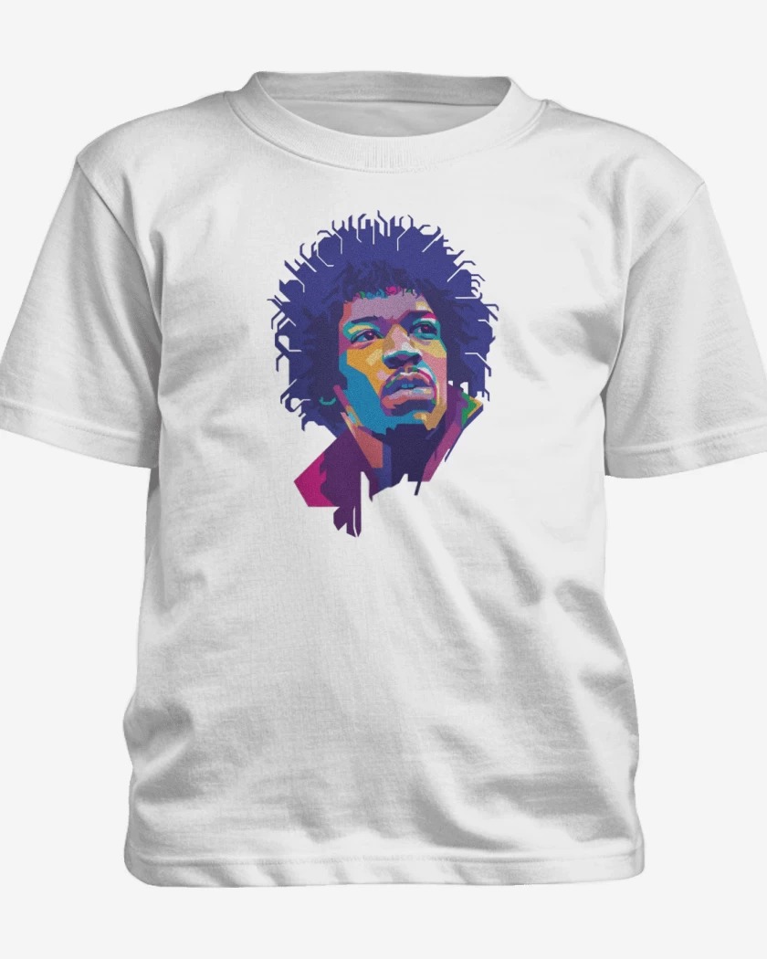 Polera de niño Blanco de Jimmy hendrix 