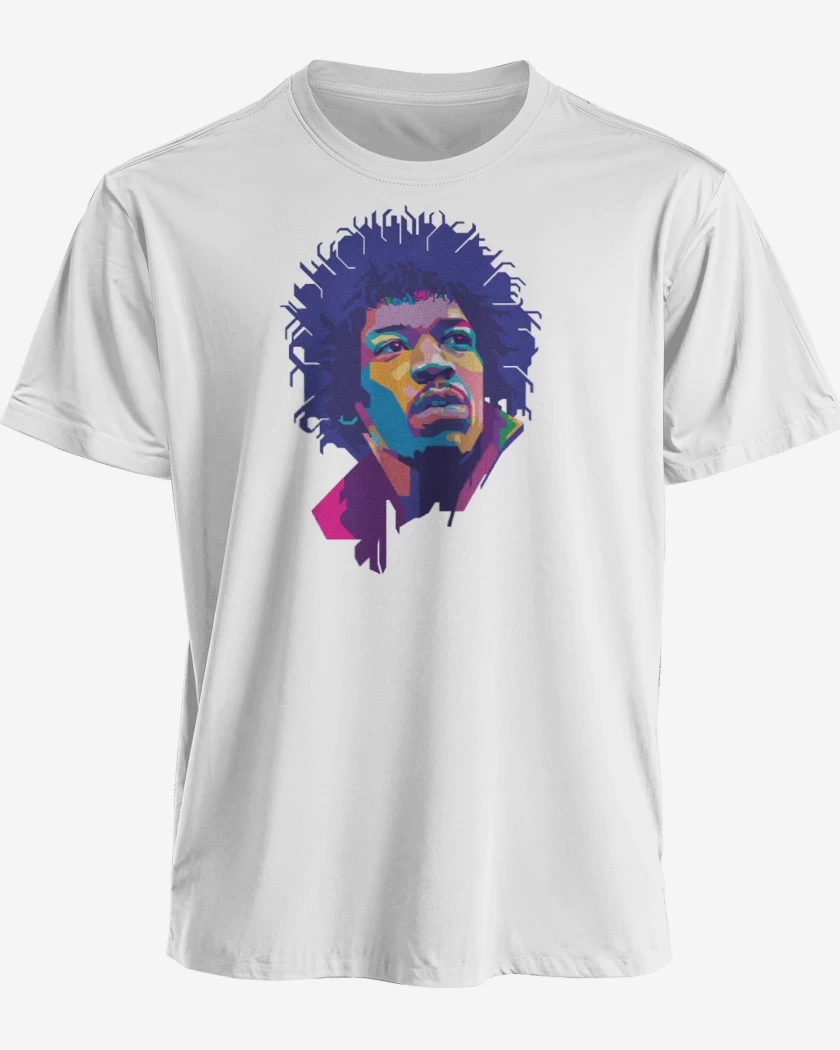 Polera premium Blanco de Jimmy hendrix 