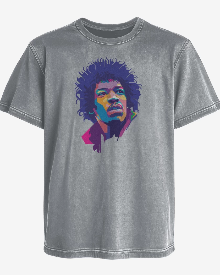Polera desgastada Jimmy hendrix 