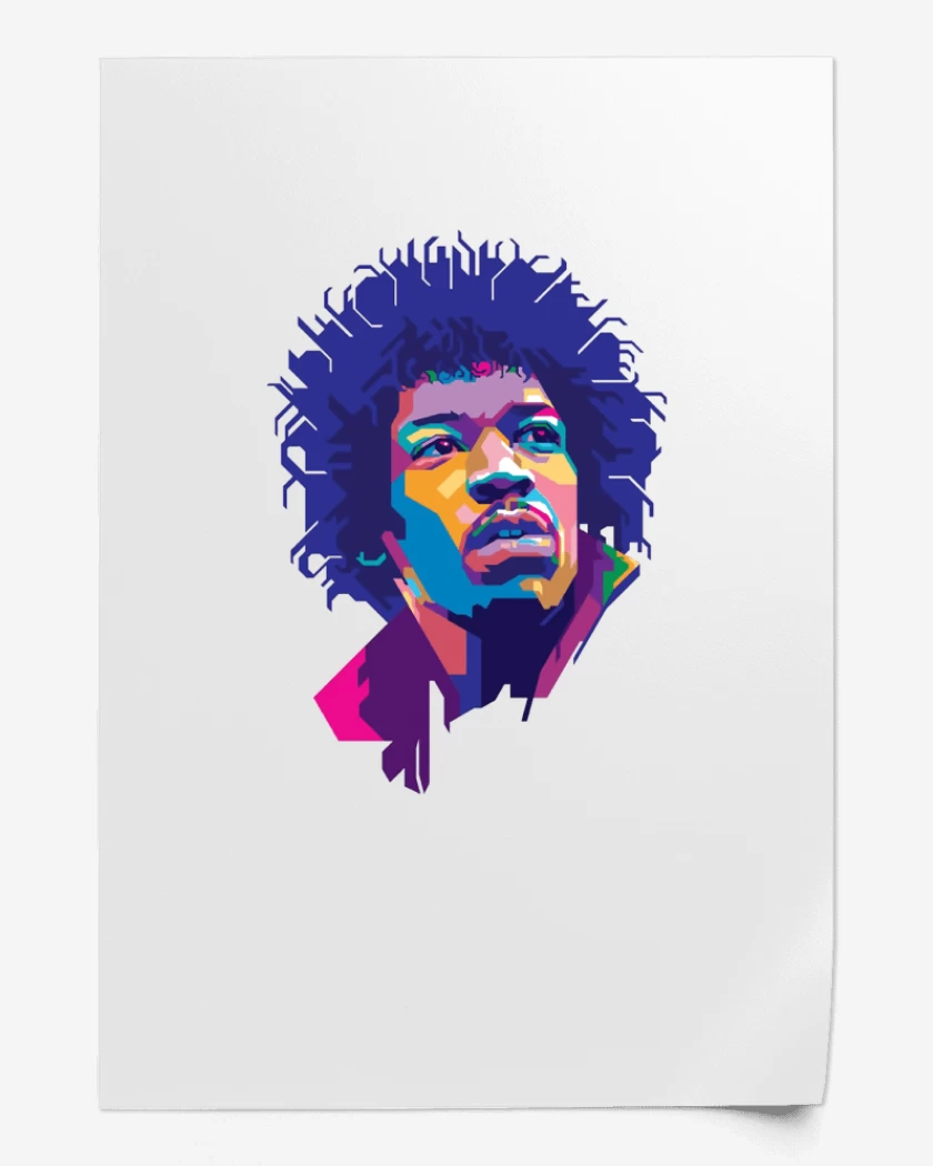 Print Jimmy hendrix 