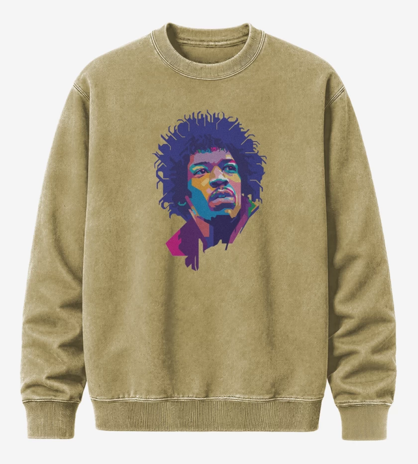 Poleron Polo Acid Wash Beige de Jimmy hendrix 