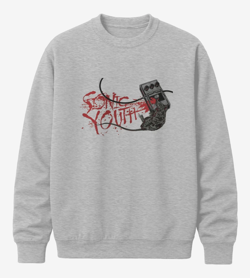Poleron polo Gris Melange de Sonic Youth