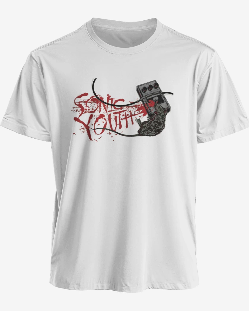 Polera premium Blanco de Sonic Youth