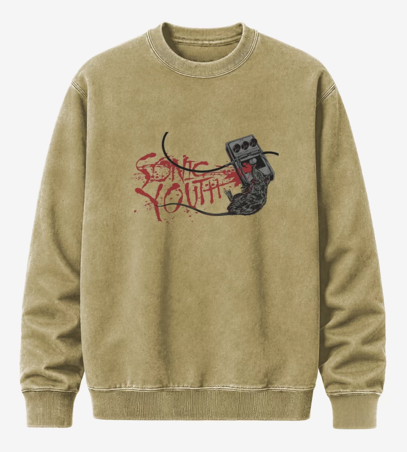 Poleron Polo Acid Wash Beige de Sonic Youth