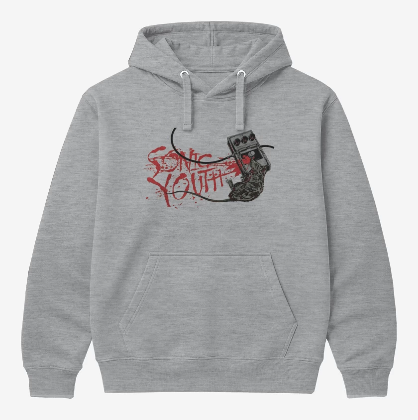 Polerón Canguro Gris Melange de Sonic Youth