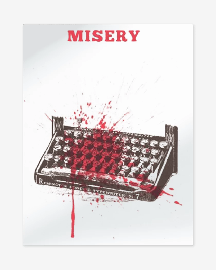 Print metalico Blanco de Misery