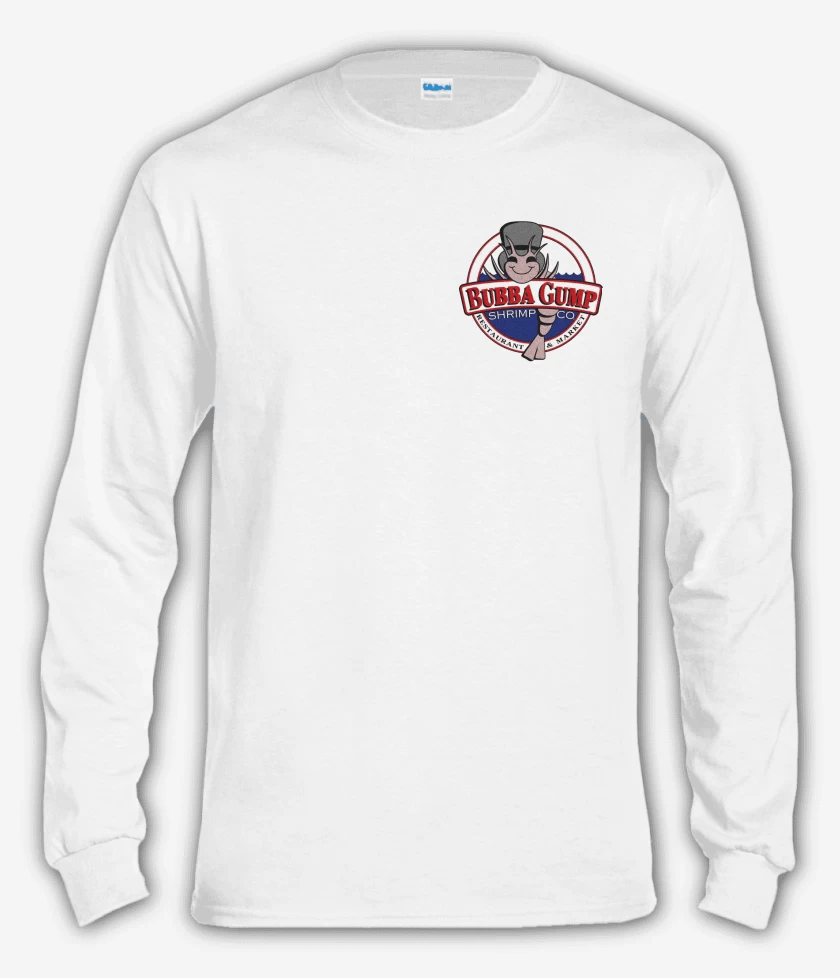 Polera manga larga Blanco de Bubba Gump