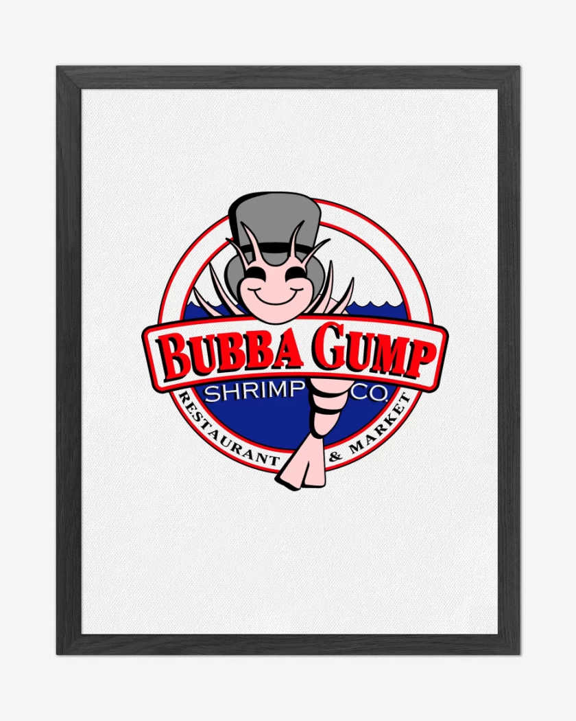 Cuadro decorativo Blanco de Bubba Gump