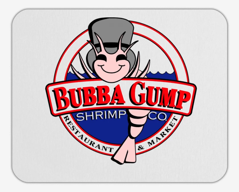 Mousepad Blanco de Bubba Gump