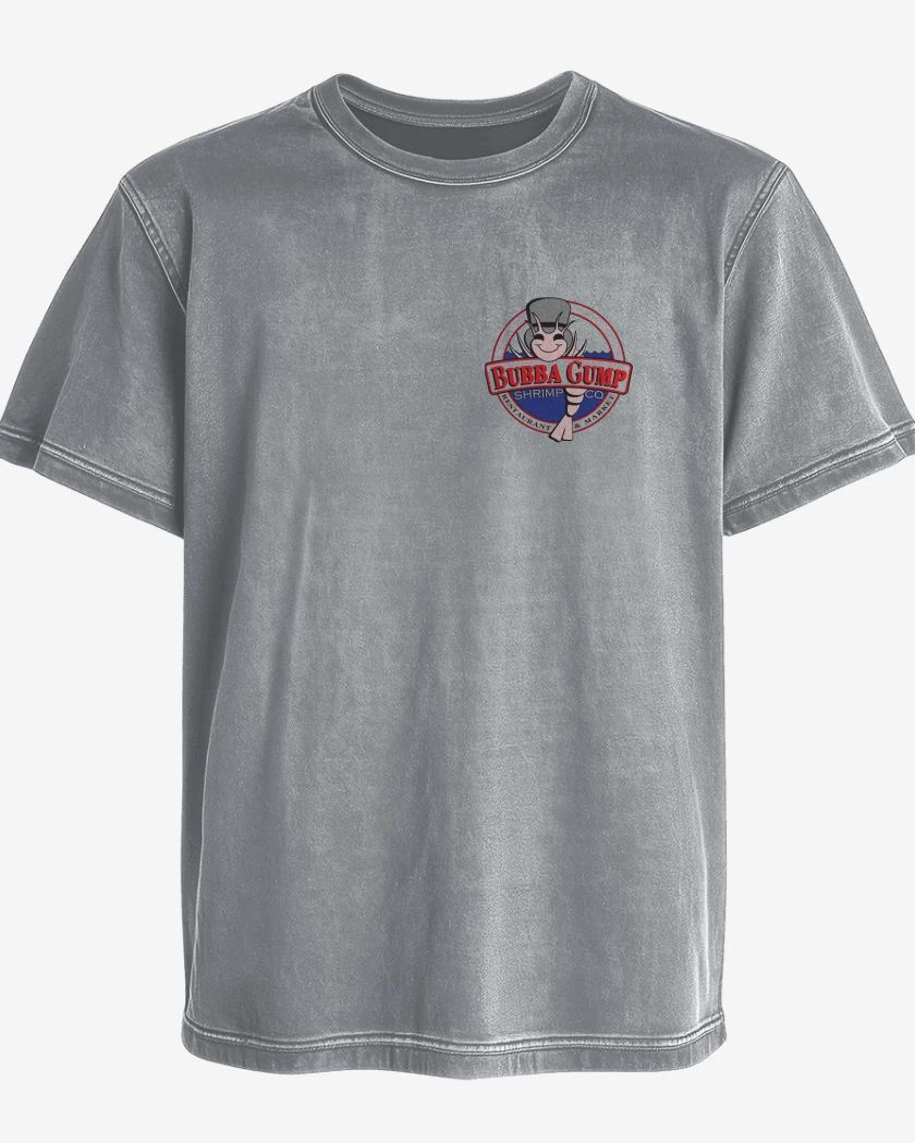 Polera desgastada Gris Melange de Bubba Gump