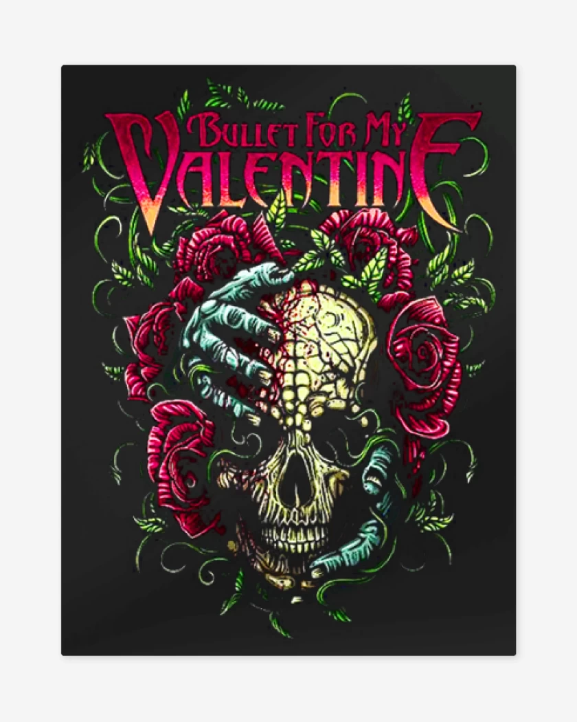 Print metalico Negro de Bullet for my valentine