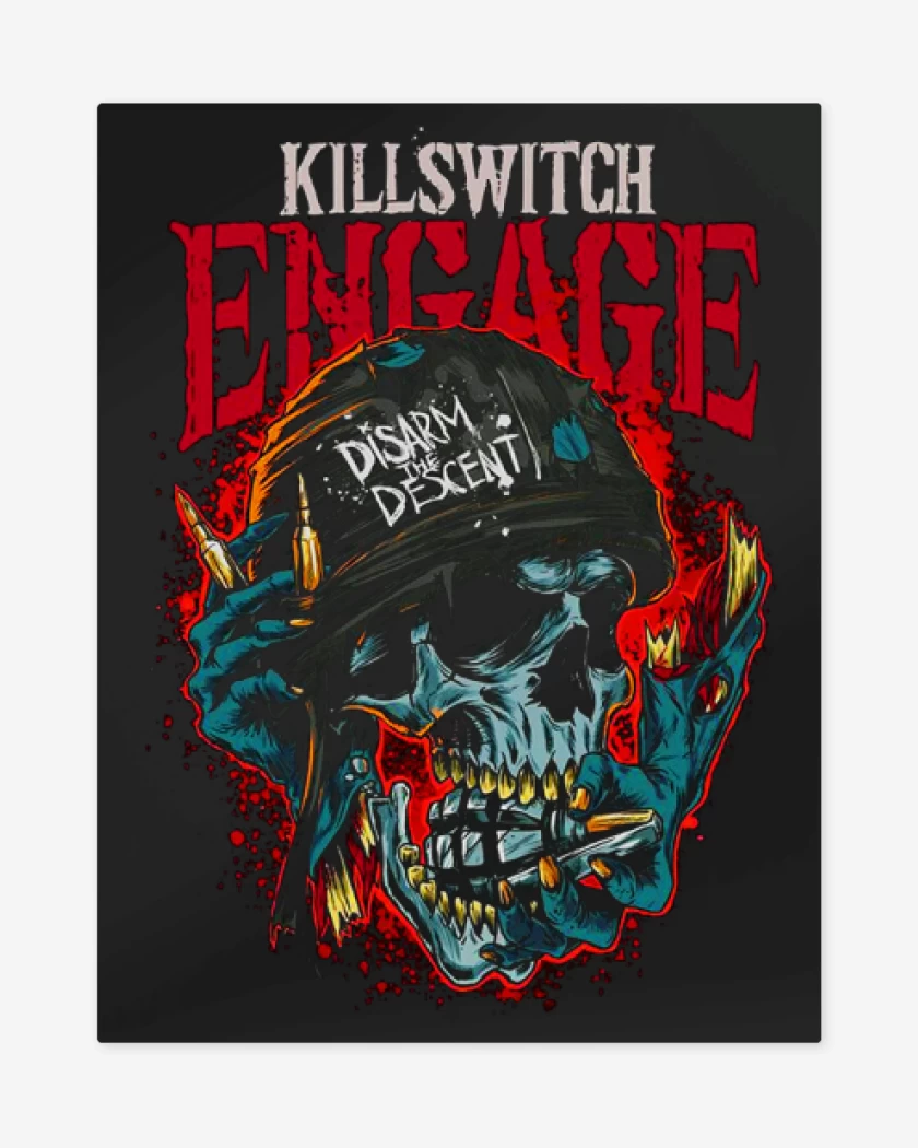 Print metalico Negro de Killswitch engage 