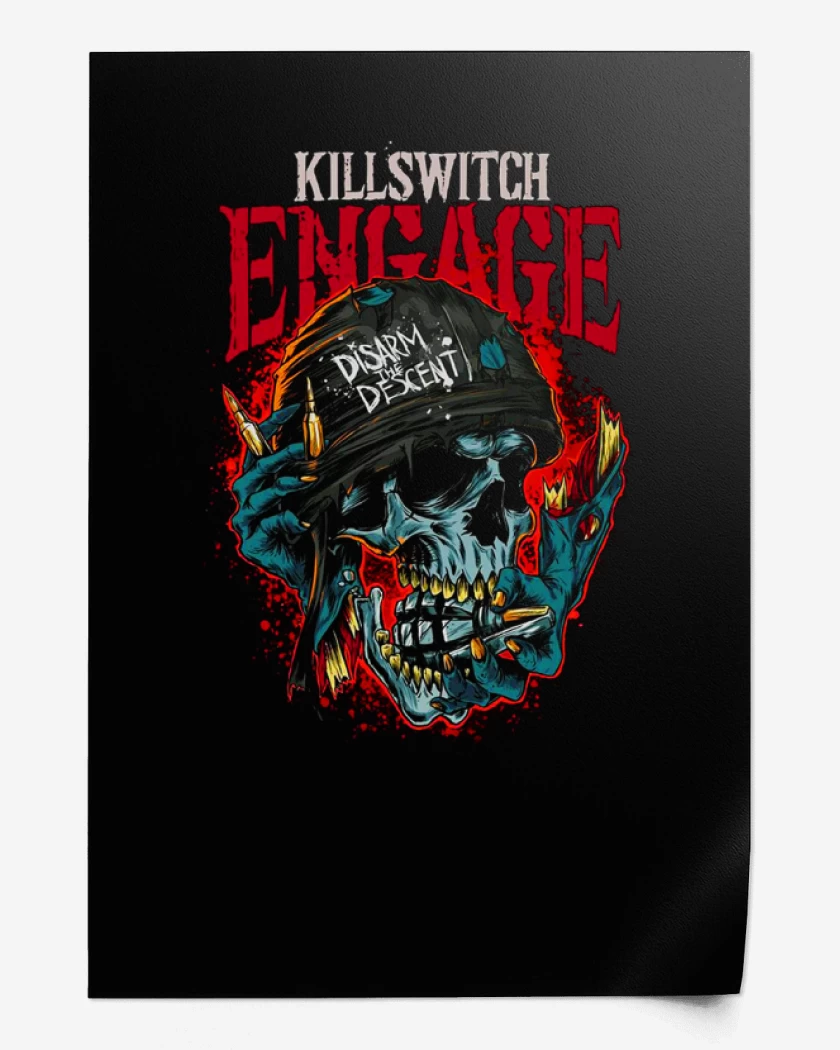 Print Negro de Killswitch engage 
