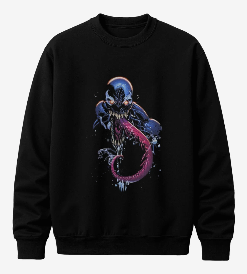 Poleron polo Negro de venom 5