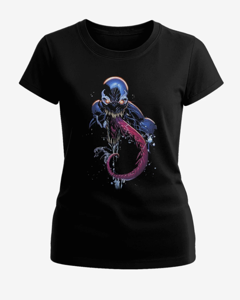Polera de Mujer Negro de venom 5