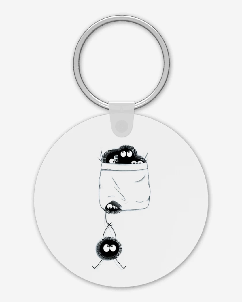 Llavero Blanco de Totoro bolsillo