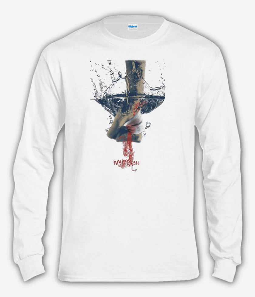 Polera manga larga Blanco de Whiplash