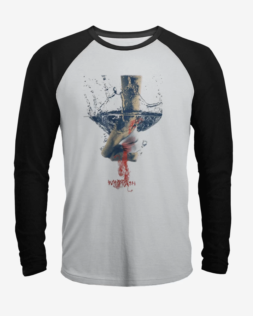Polera Raglan Blanco / Negro de Whiplash