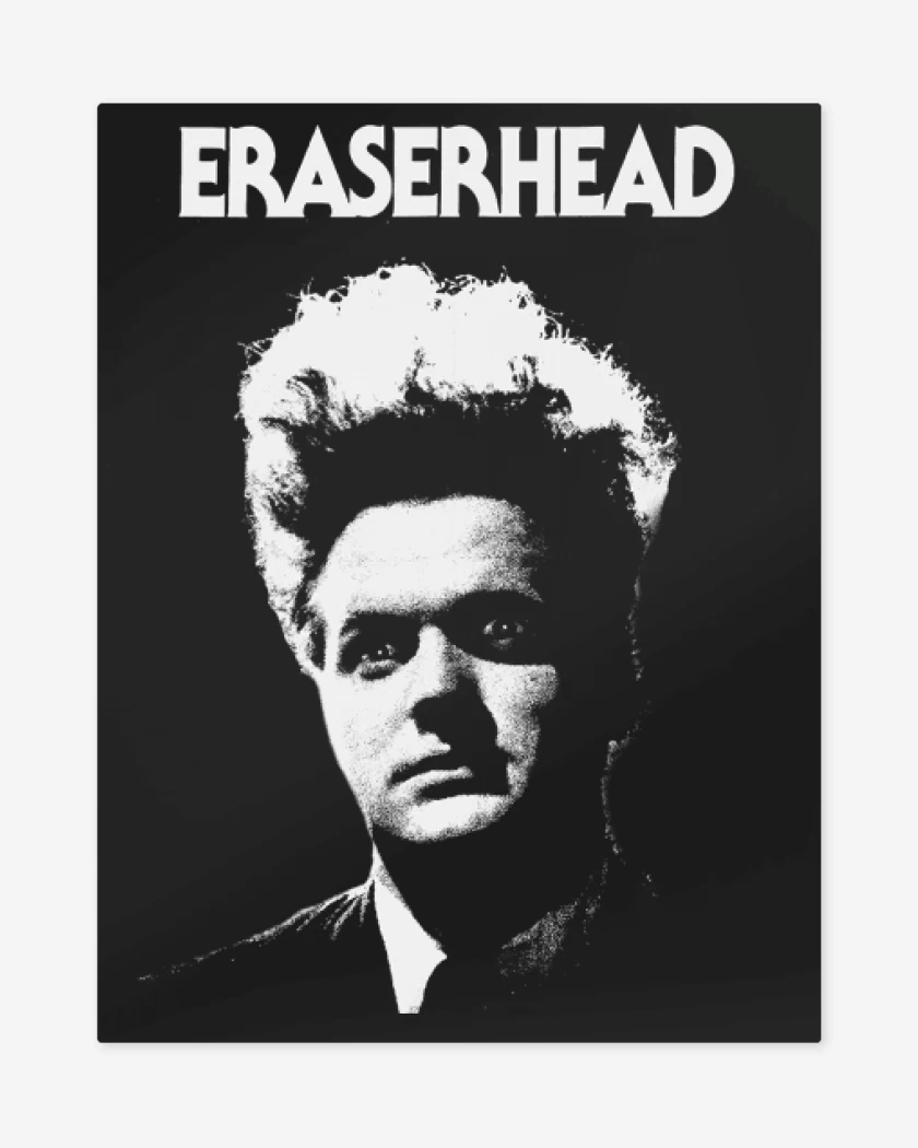 Print metalico Negro de ERASERHEAD 