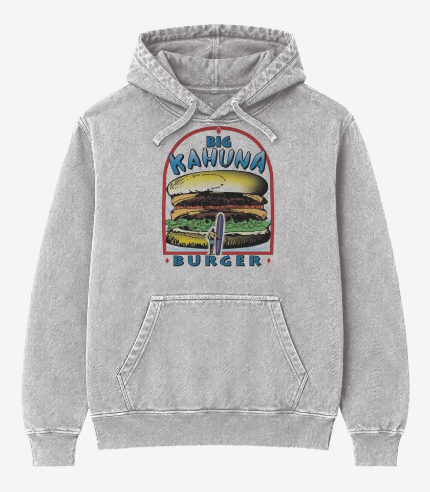 Poleron Canguro Acid Wash Gris Melange de Big kahuna