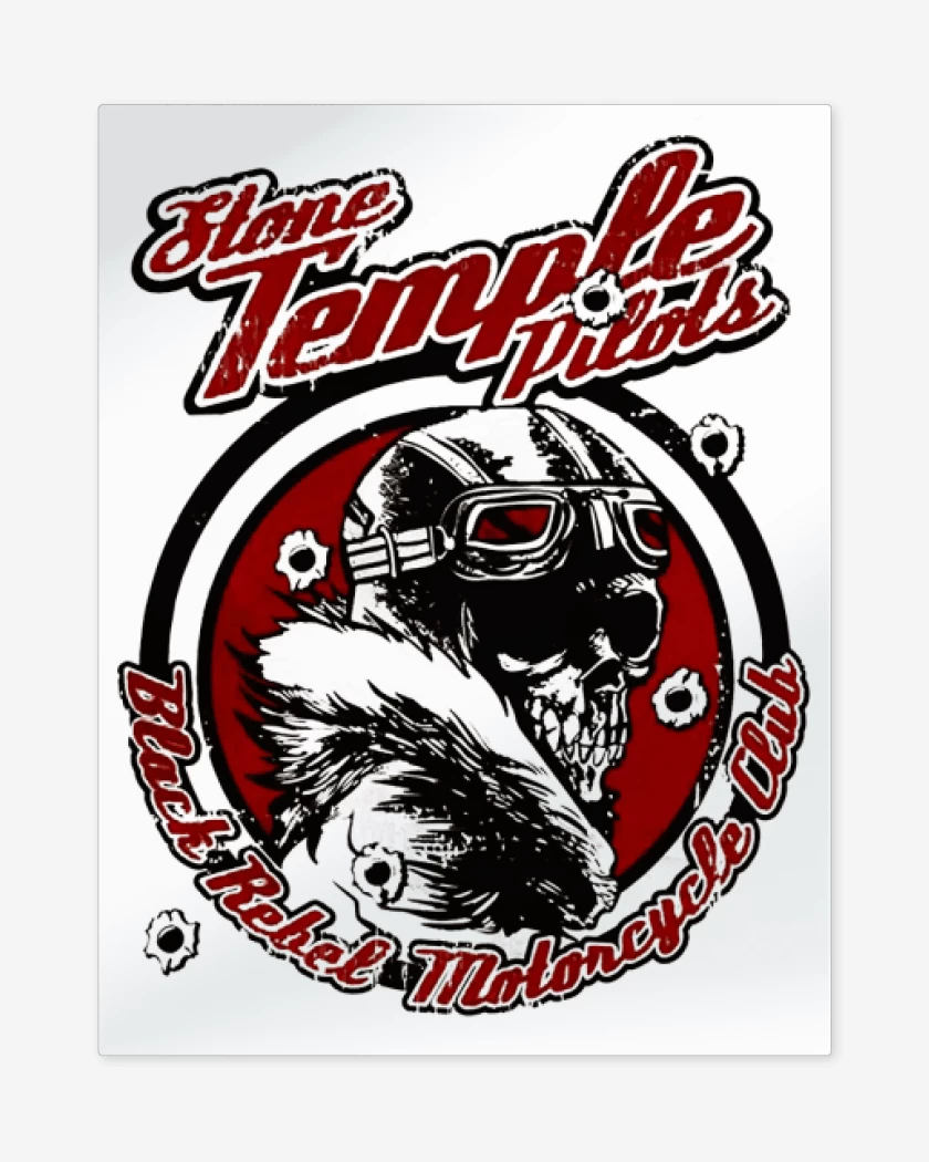 Print metalico Blanco de stone temple pilots  3
