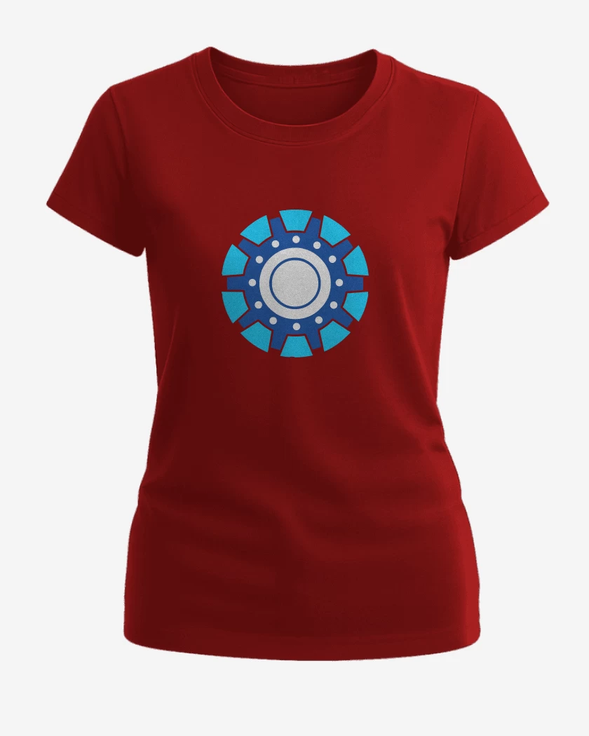 Polera de Mujer Rojo de Iron Man - Reactor v1