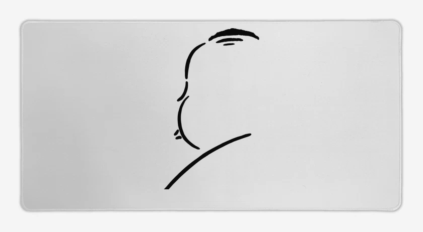 Mouse pad Gamer Blanco de Hitchcock