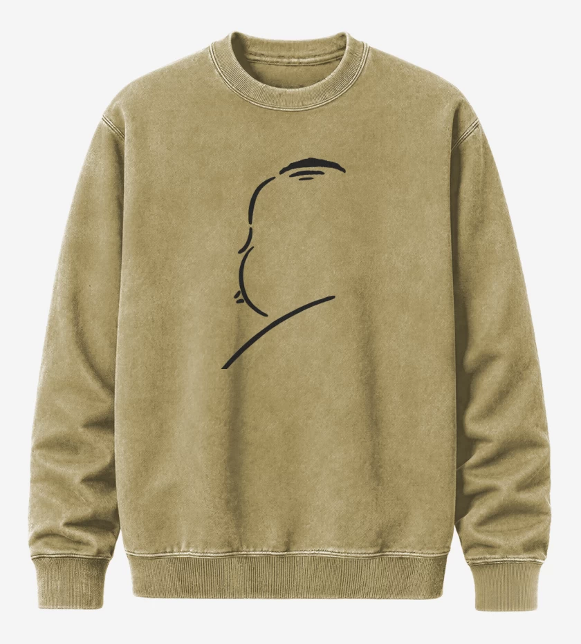 Poleron Polo Acid Wash Beige de Hitchcock