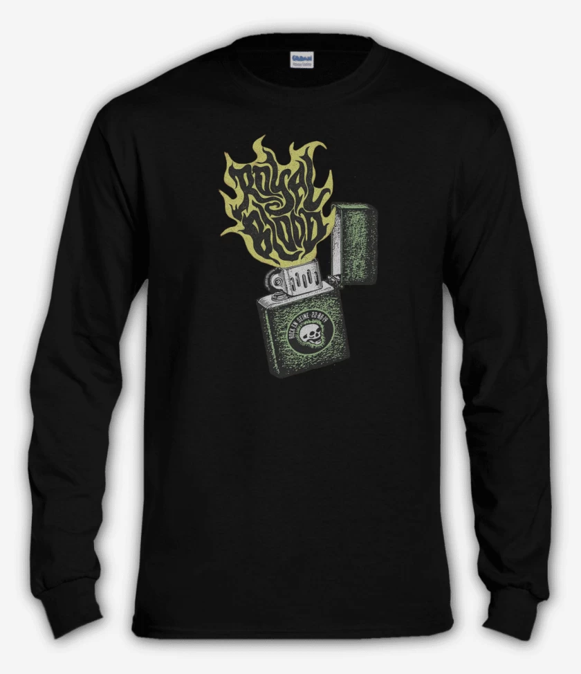 Polera manga larga Negro de Royal blood 