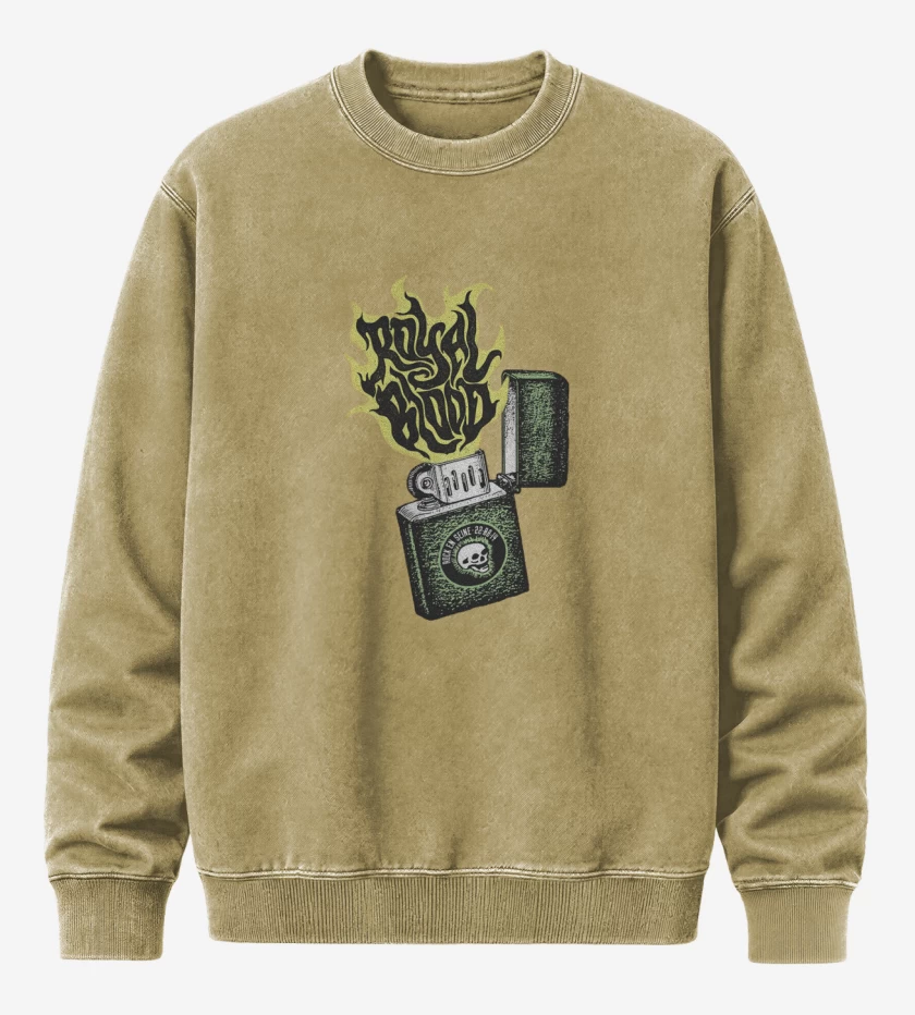 Poleron Polo Acid Wash Beige de Royal blood 