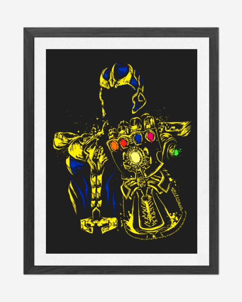 Cuadro decorativo Negro de Titan Thanos