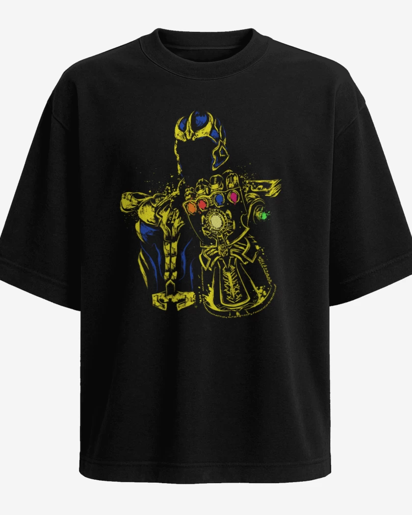 Polera Oversize Negro de Titan Thanos