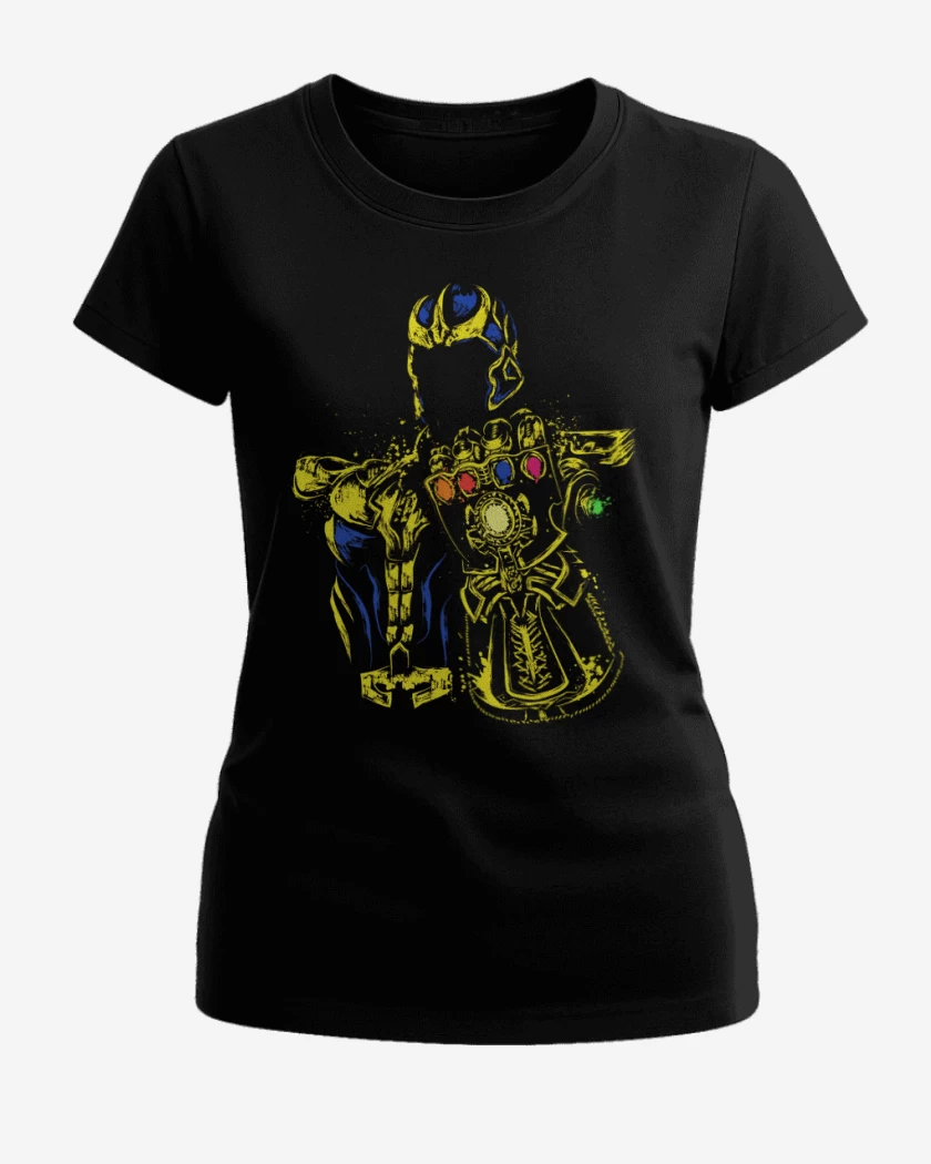 Polera de Mujer Negro de Titan Thanos