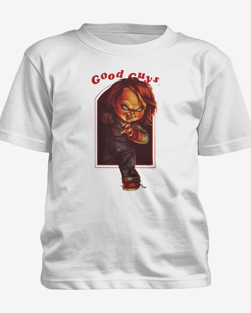 Polera de niño Blanco de Chucky Good guys