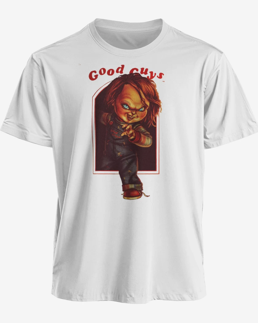 Polera premium Blanco de Chucky Good guys