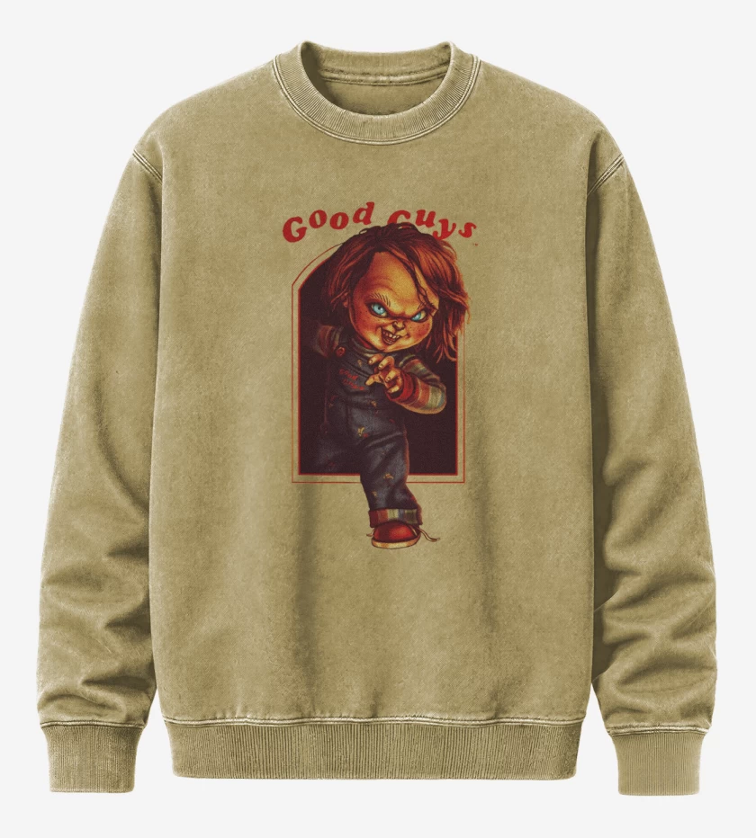 Poleron Polo Acid Wash Beige de Chucky Good guys