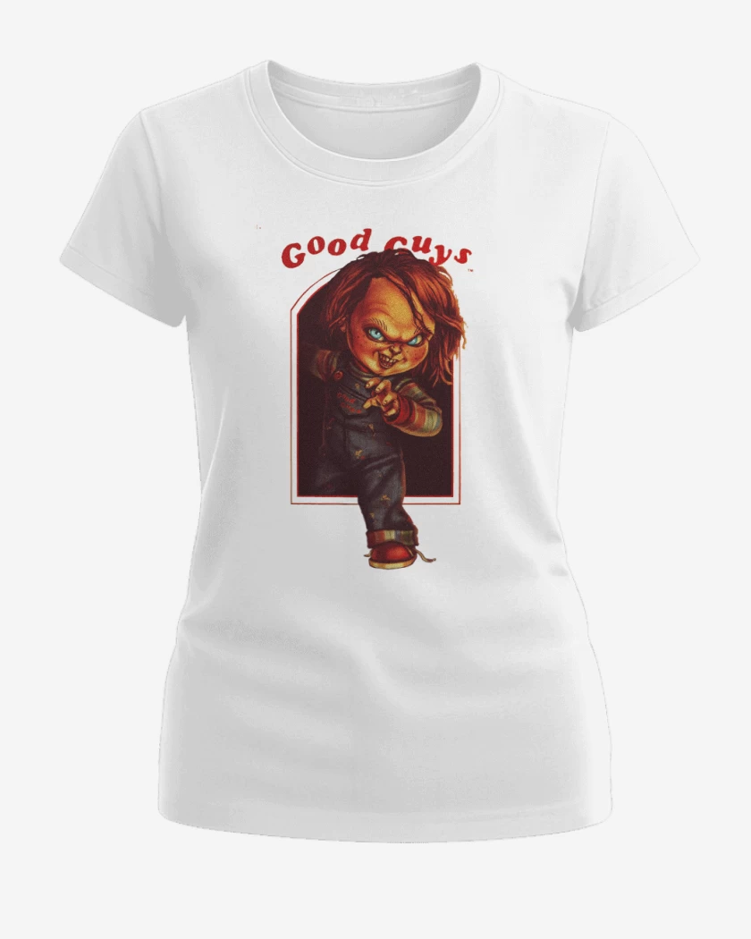 Polera de Mujer Blanco de Chucky Good guys