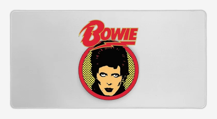 Mouse pad Gamer Blanco de David Bowie