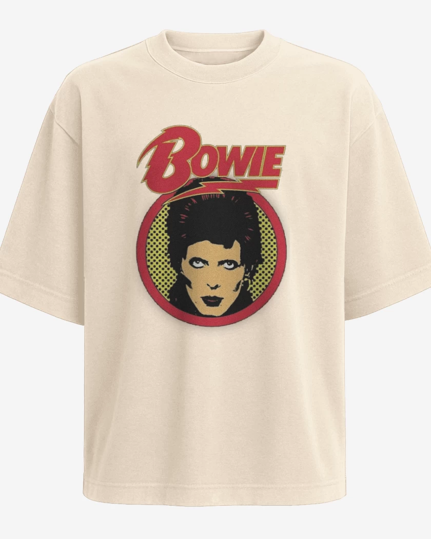 Polera Oversize Beige de David Bowie