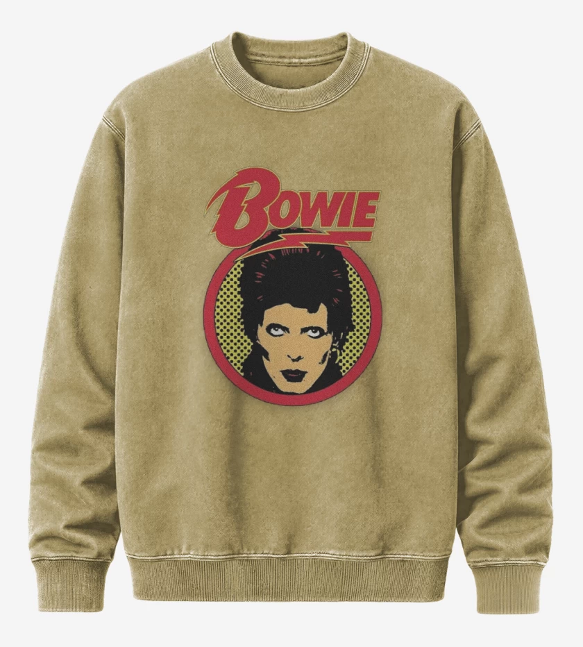 Poleron Polo Acid Wash Beige de David Bowie