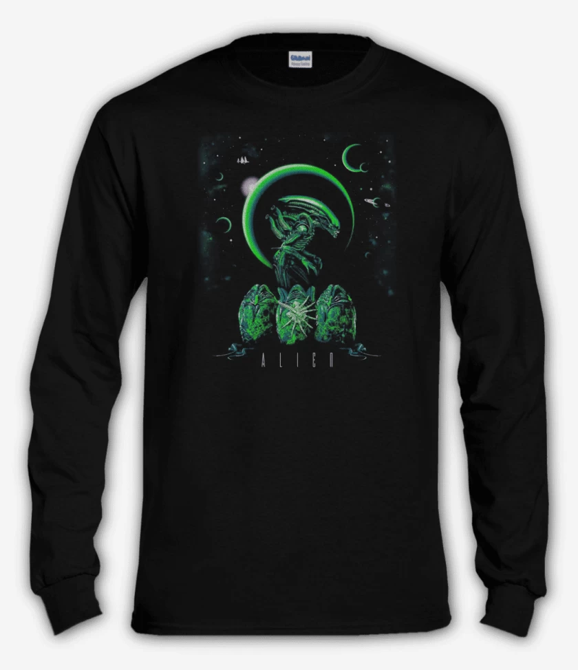 Polera manga larga Negro de Alien 