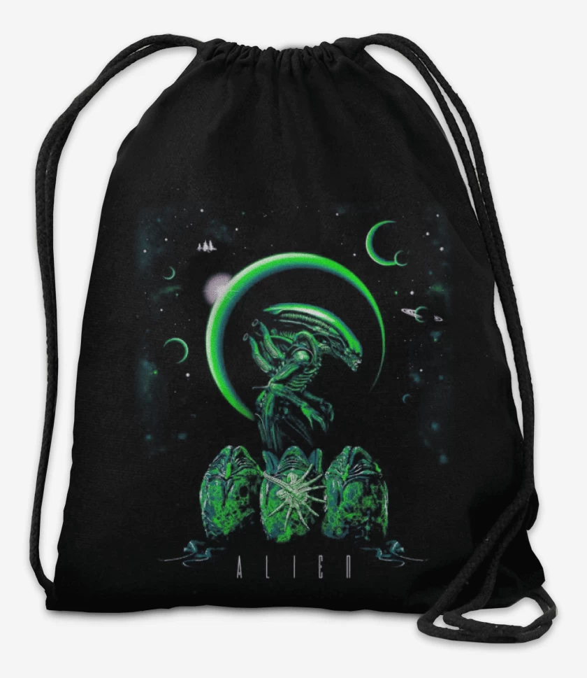 Mochila Negro de Alien 