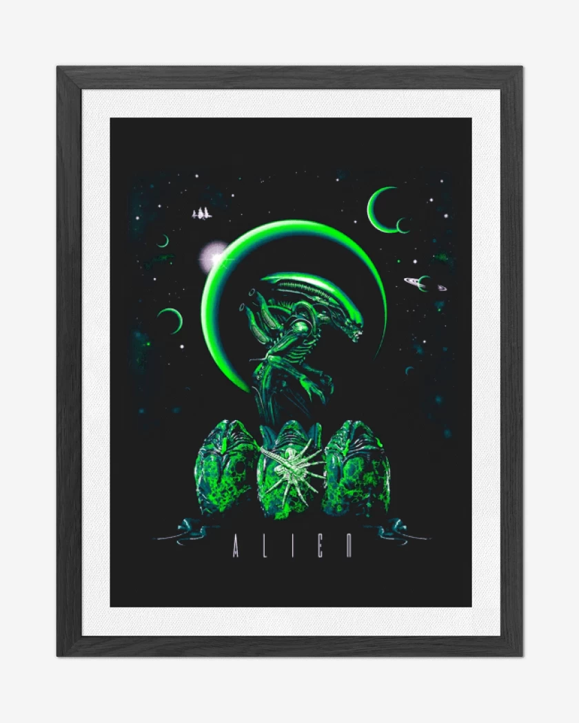 Cuadro decorativo Negro de Alien 