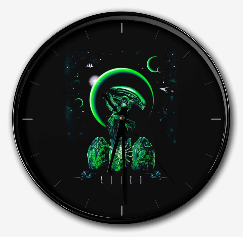 Reloj Negro de Alien 