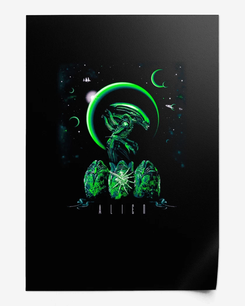 Print Negro de Alien 