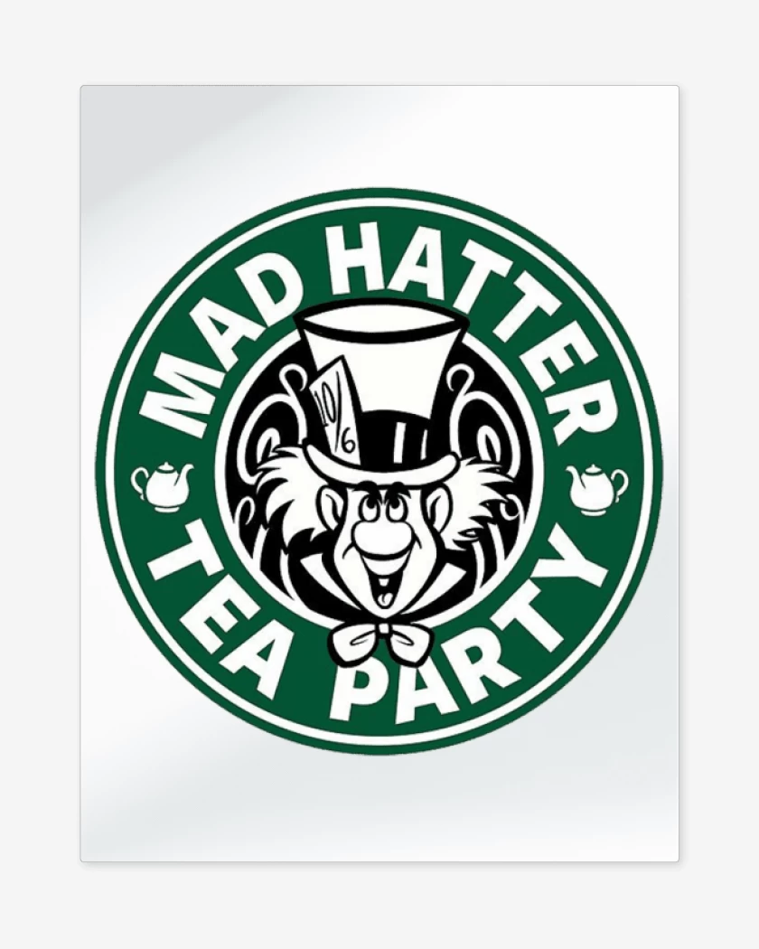Print metalico Blanco de Mad Hatter 
