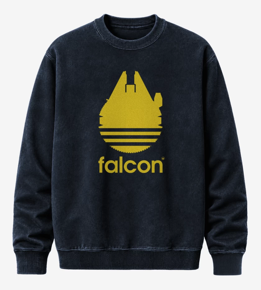 Poleron Polo Acid Wash Azul Marino de Millennium falcon
