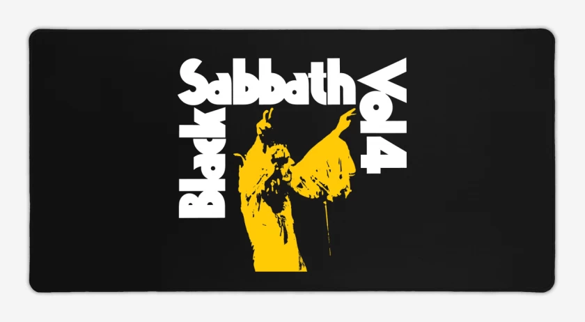 Mouse pad Gamer Negro de Black Sabbath Vol 4