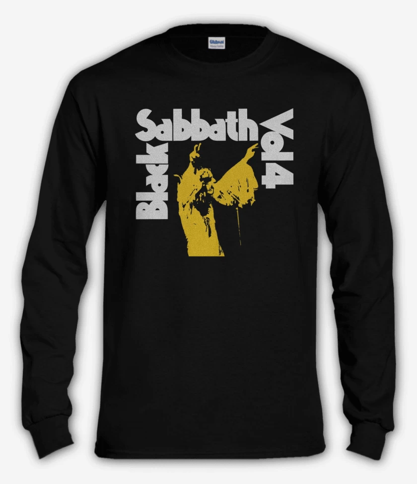 Polera manga larga Negro de Black Sabbath Vol 4