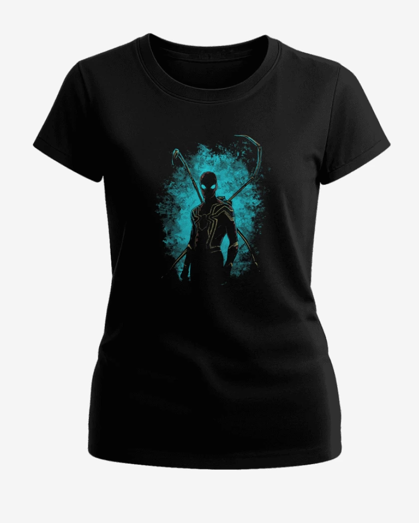 Polera de Mujer Negro de araña de hierro